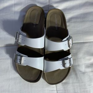 White and Brown duel strap sandles
